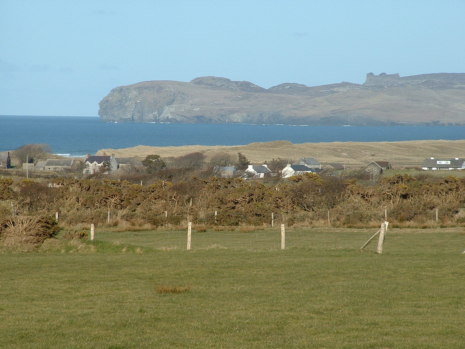 Horn Head and the farm fields of Falcarragh, County Donegal